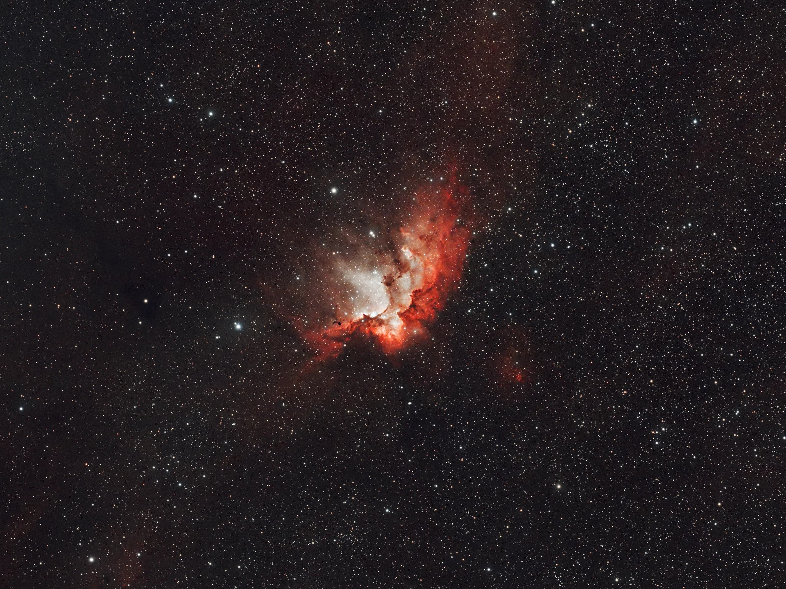 NGC 7380 Wizard Nebula astrophotography image by NightSkyLens