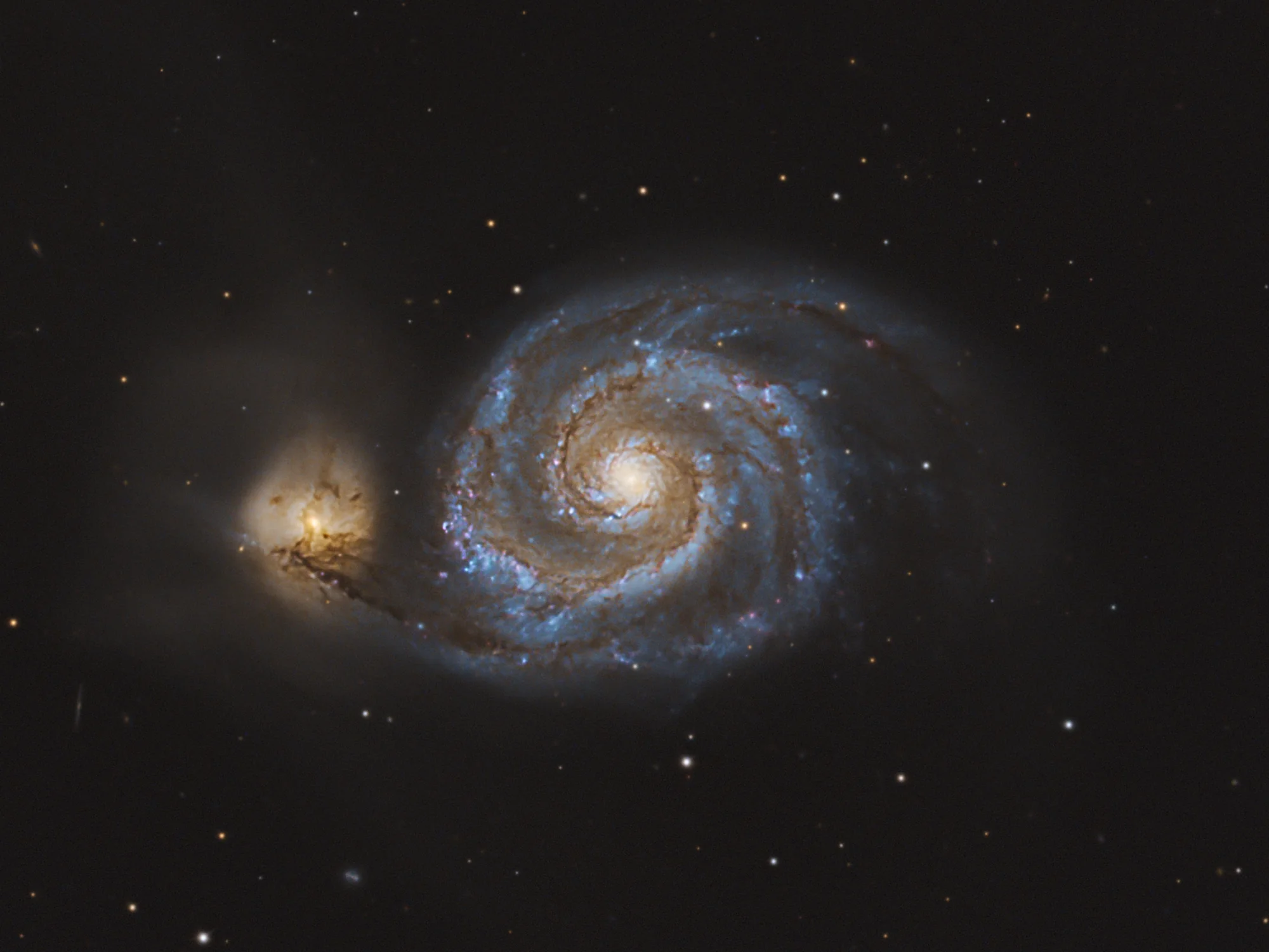 Whirlpool Galaxy telescope comparison: EdgeHD 8