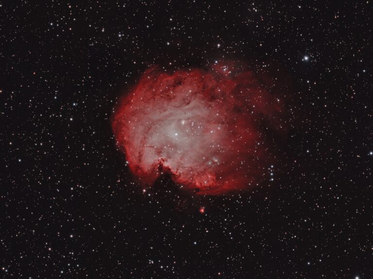 Celestial Photobomb: Vesta and the Monkey Head Nebula